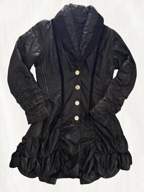 ADC Winter Coat with Ruffled Hem